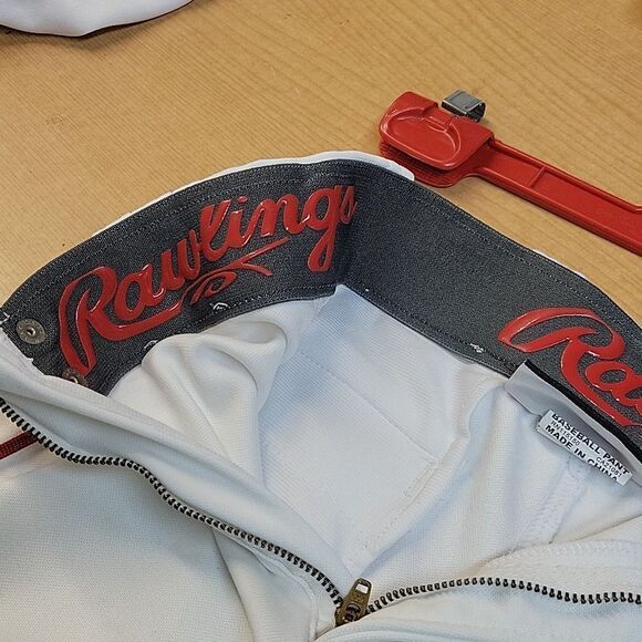 Rawlings Pro-dri Knickers Baseball Knickers Youth Med with Red Stripe (3) - Picture 6 of 8